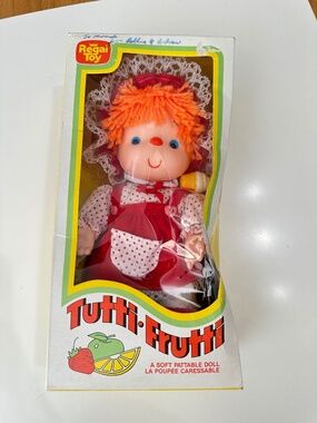 Vintage 1980s Regal Toy Tutti Frutti Ice Cream Doll Made In Hong Kong New in Box